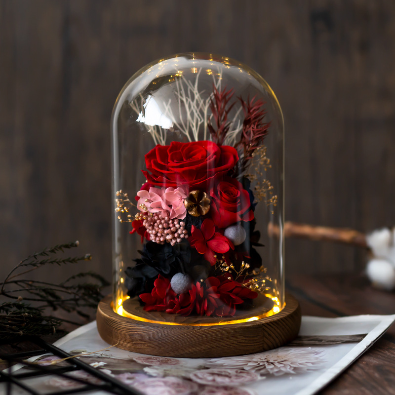 Rose in Glass Dome